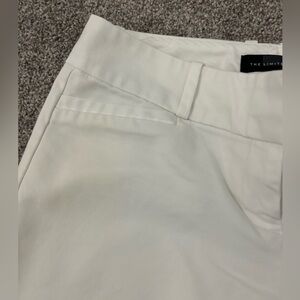 The Limited Cream Cropped Ankle Pants